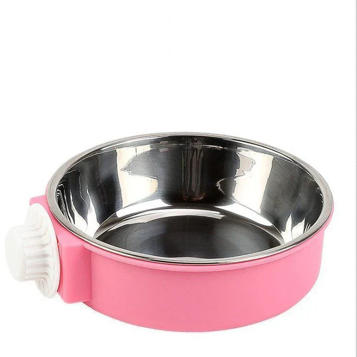 Crate Dog Bowl – Removable Stainless Steel Hanging Feeder