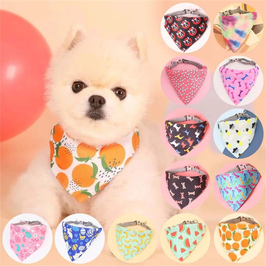 Cute Pet Bib Towel Collar for Small Dogs & Cats