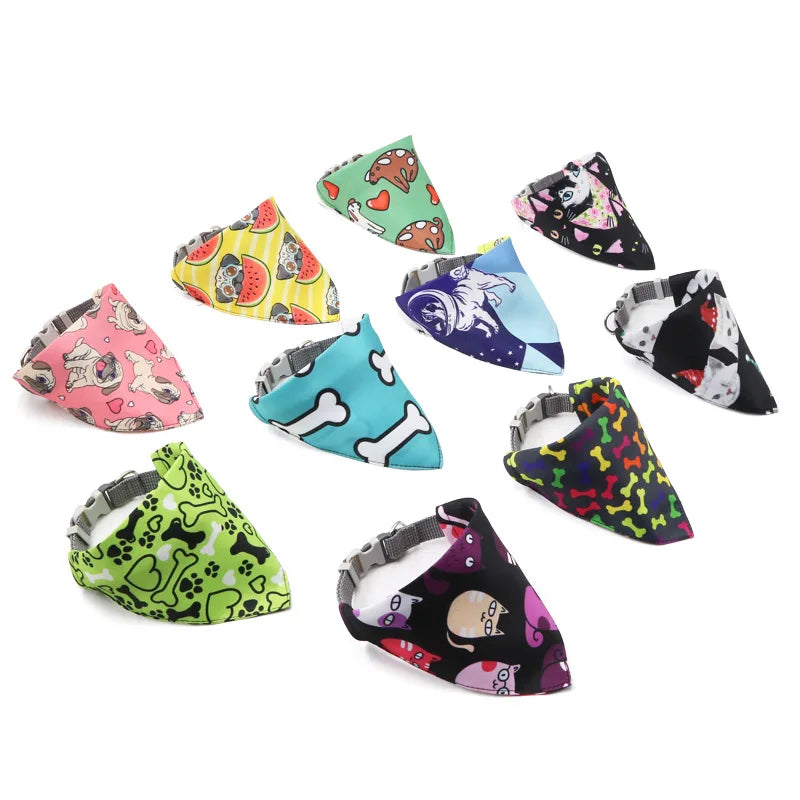 Cute Pet Bib Towel Collar for Small Dogs & Cats