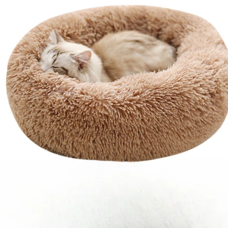 Winter Plush Pet Bed, Detachable & Washable, Cat/Dog Nest