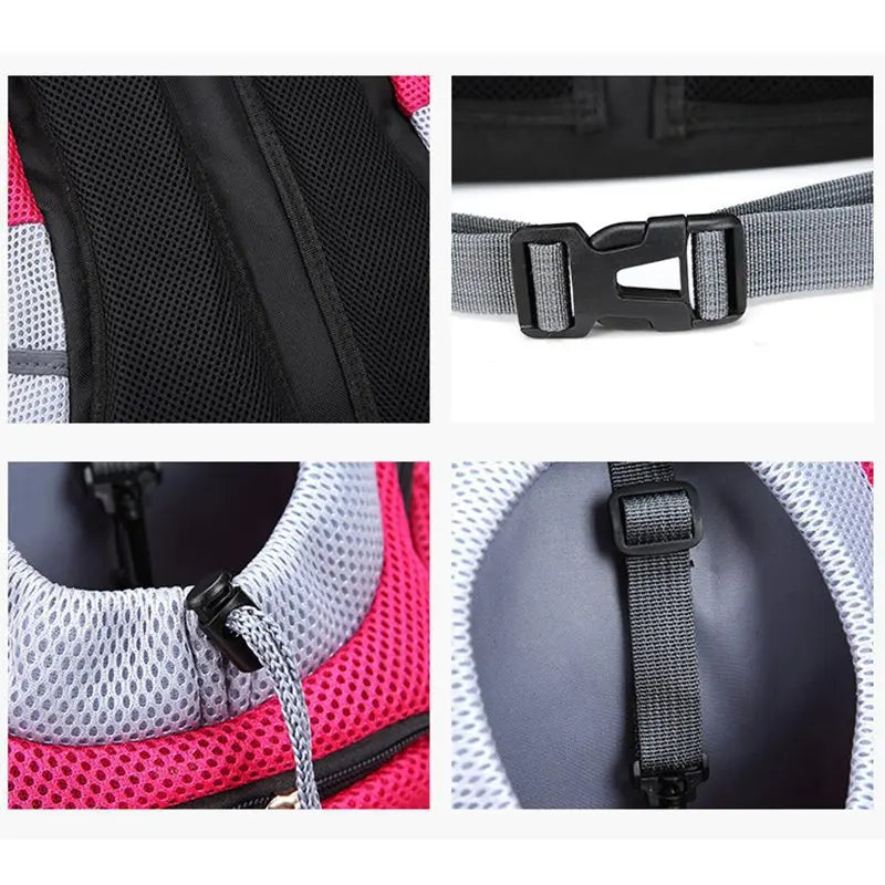 Portable Pet Backpack Double Shoulder Dog Carrier for Outdoor Travel
