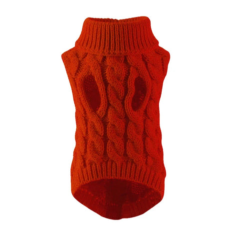 Winter Dog Sweater for Small Dogs Cats – Warm Turtleneck