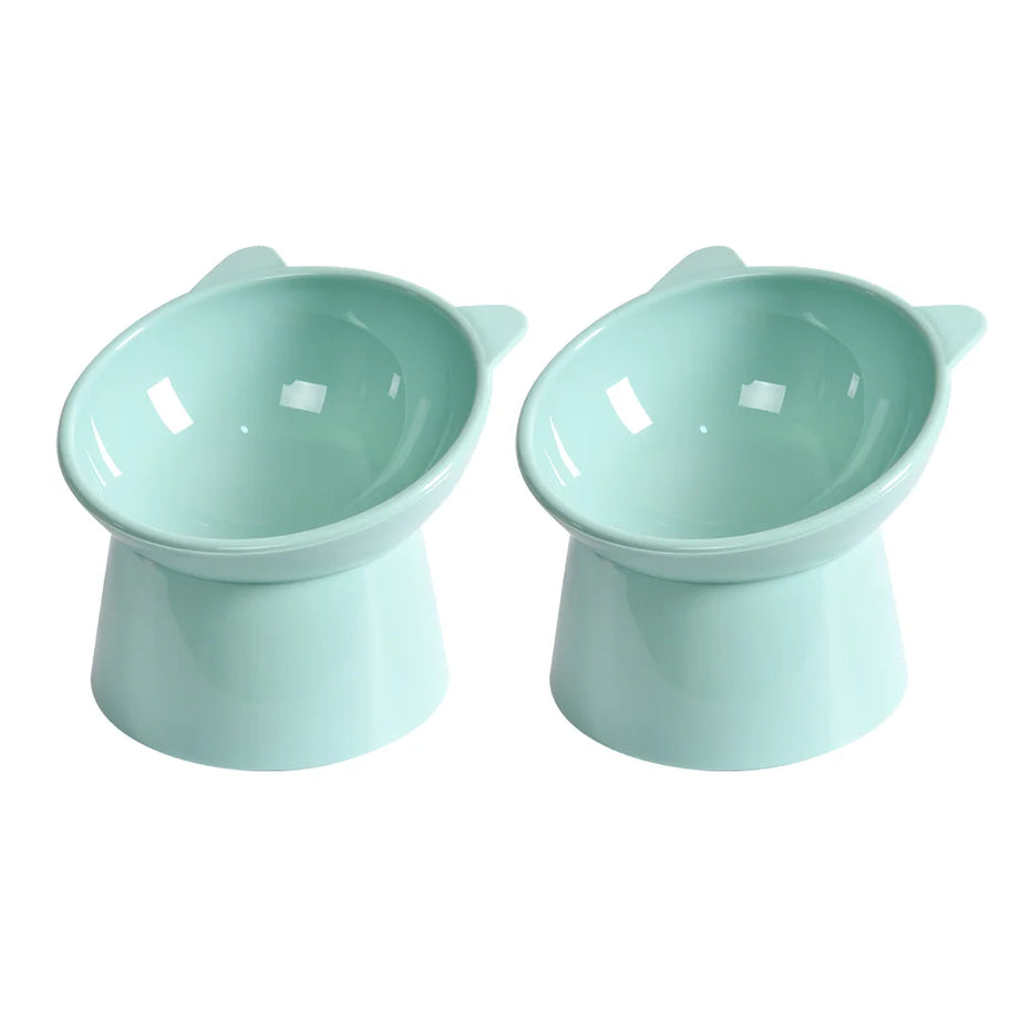 Elevated Tilted Cat Bowl – Anti-Vomit, Ergonomic Feeder