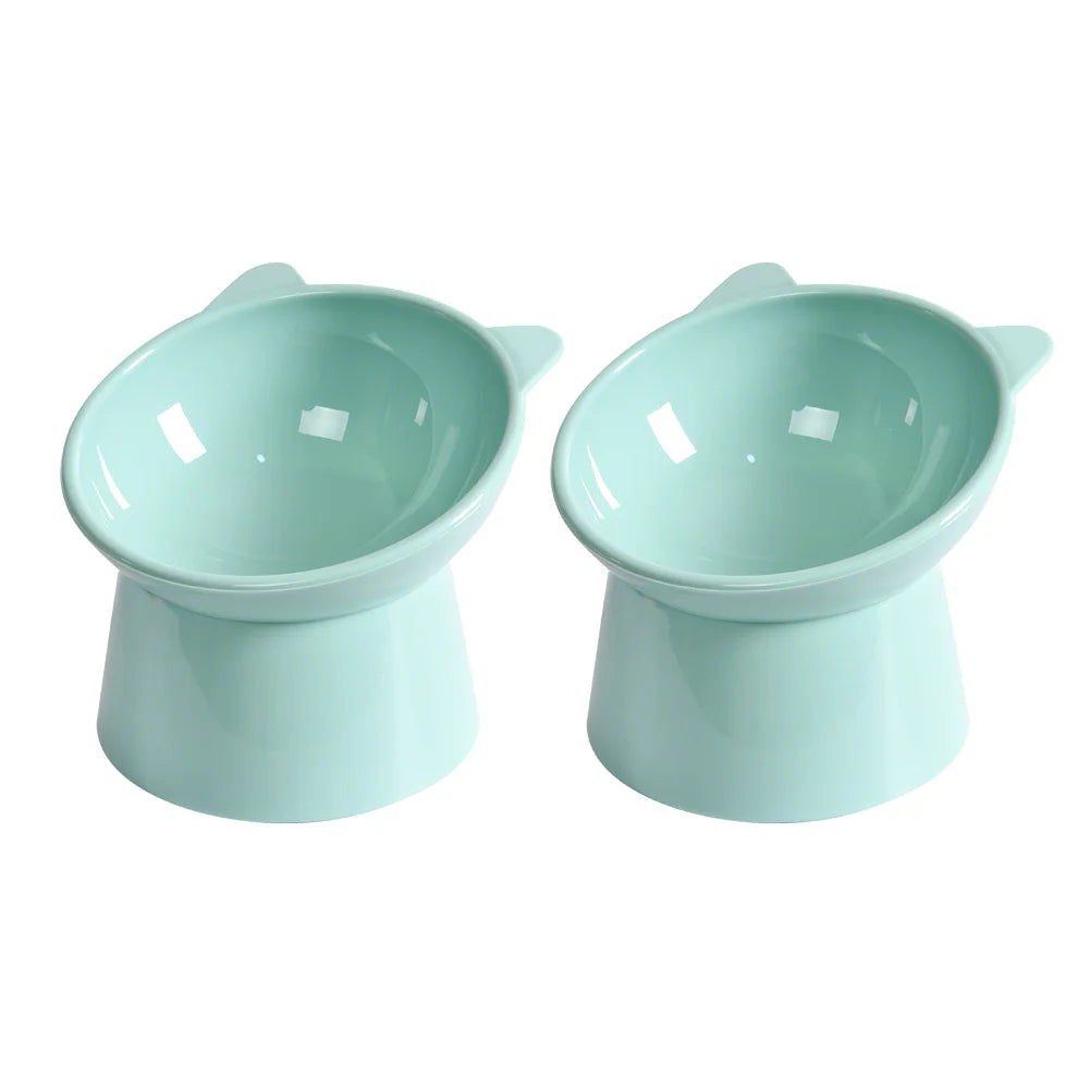 Elevated Tilted Cat Bowl – Anti-Vomit, Ergonomic Feeder