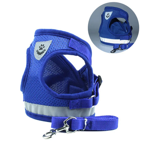 Pet Reflective Harness with Leash