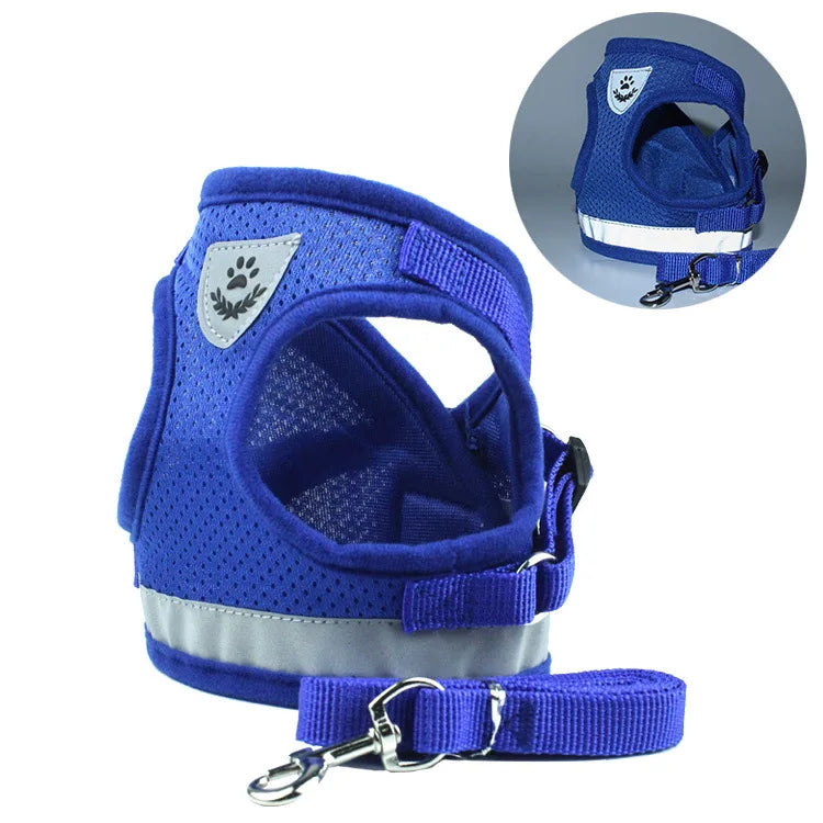 Pet Reflective Harness with Leash