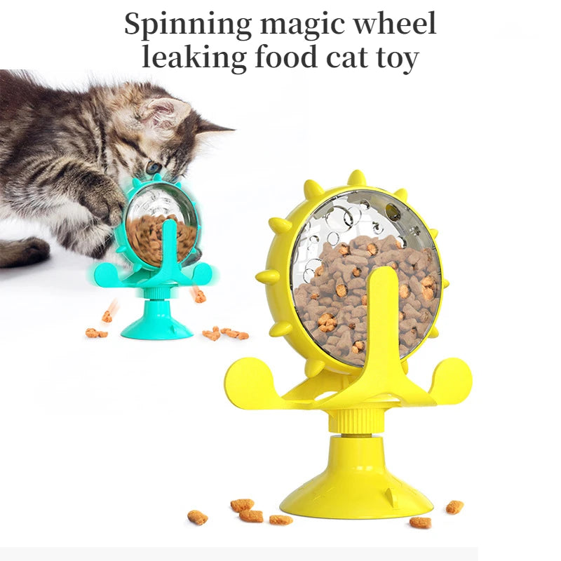 Interactive Pet Feeder Wheel – Slow Food Training Toy for Dogs & Cats