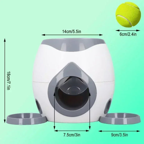 Automatic Dog Ball Launcher & Smart Feeder for Medium Dogs