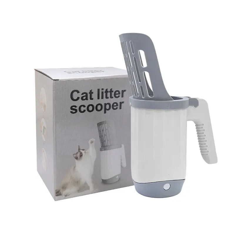 Self-Cleaning Cat Litter Scoop with Refill Bags & Filter