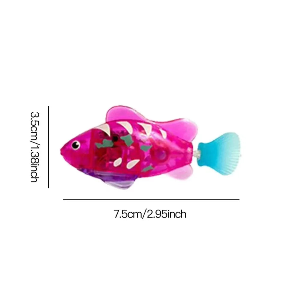 LED Robot Fish Cat Toy – Interactive, Glowing, Swims!