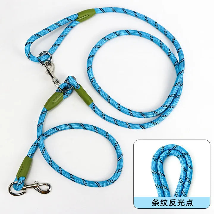 Reflective Nylon Dog Leash Hands-Free for Small Large Pets