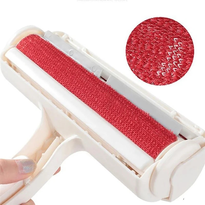 Pet Hair Remover Roller Brush – Cleans Fur from Couch, Car & Clothes