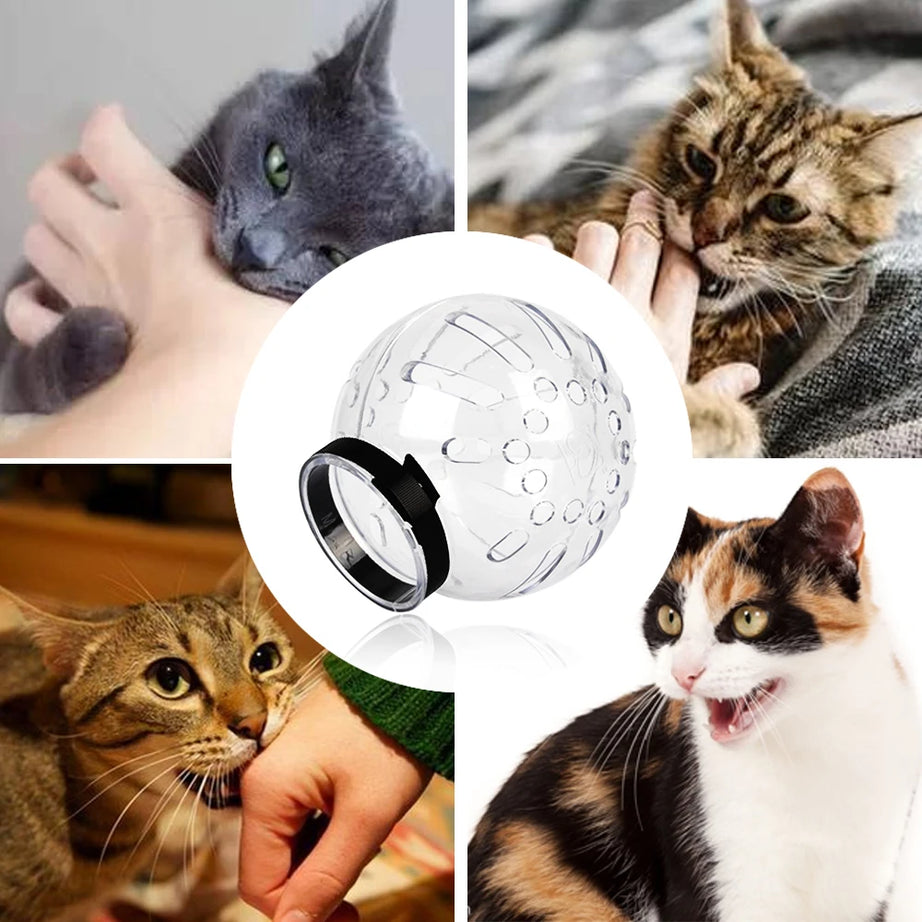 Cat Muzzle Anti-Bite Breathable Grooming Mask & Space Hood