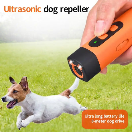 Rechargeable Dog Bark Deterrent | 25Khz Sonic Repeller | 50Ft