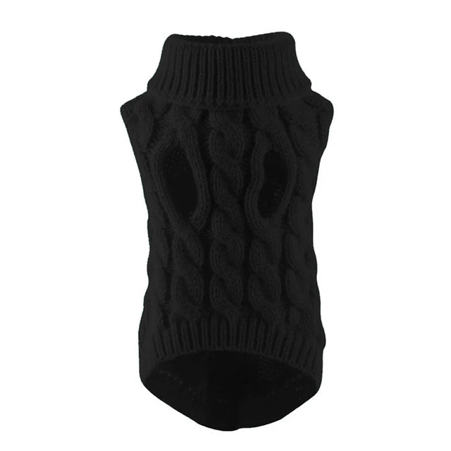 Winter Dog Sweater for Small Dogs Cats – Warm Turtleneck