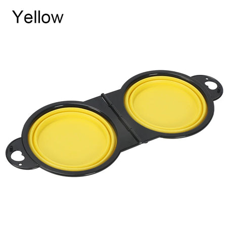 Collapsible Double Dog Bowl