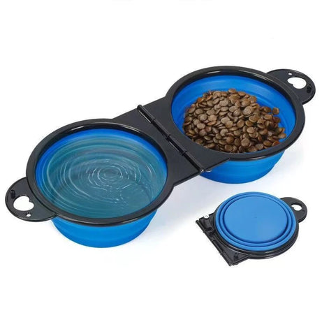 Collapsible Double Dog Bowl