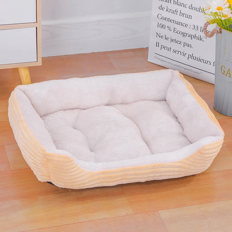Colorful Square Winter Soft Warm Waterproof Dog/Cat Bed Mat