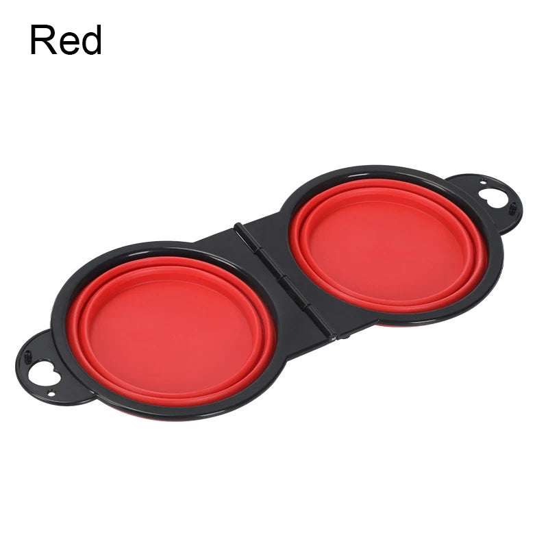 Collapsible Double Dog Bowl