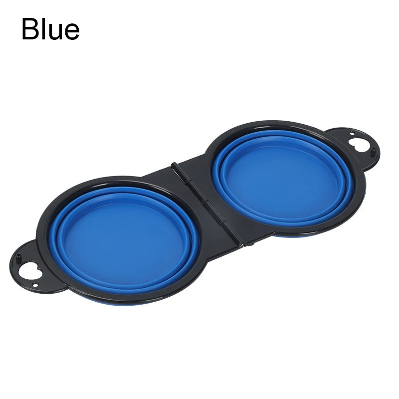 Collapsible Double Dog Bowl