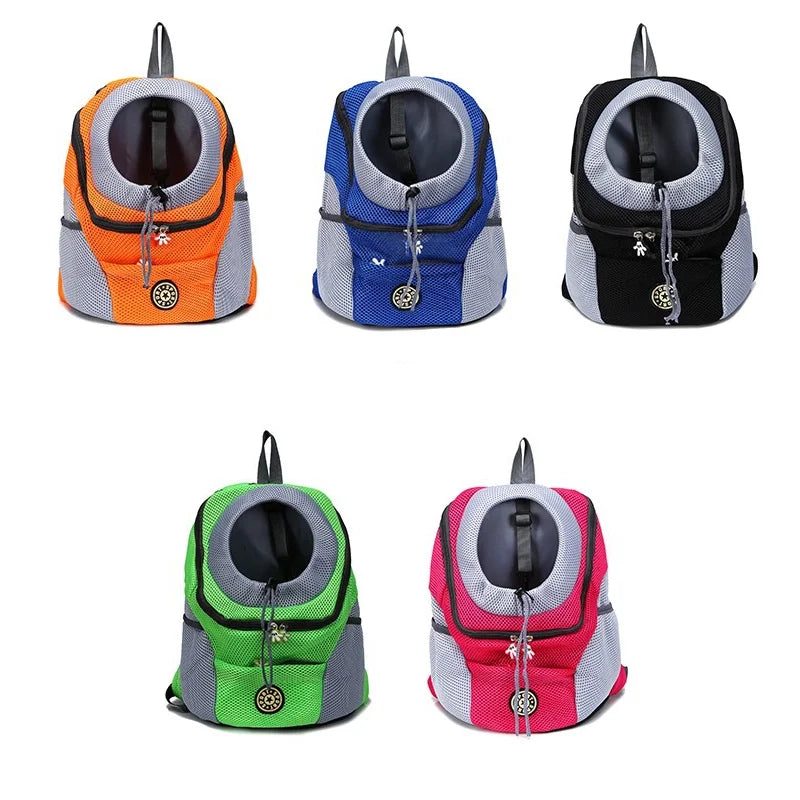 Portable Pet Backpack Double Shoulder Dog Carrier for Outdoor Travel