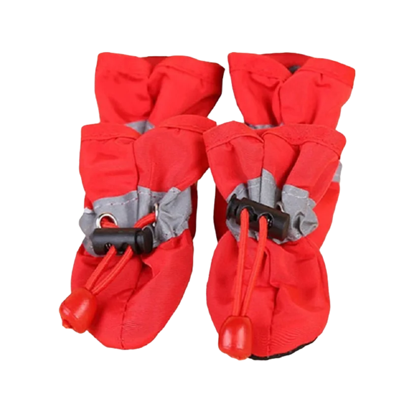 4Pcs Waterproof Anti-Slip Dog Shoes – Rain Boots for Pets