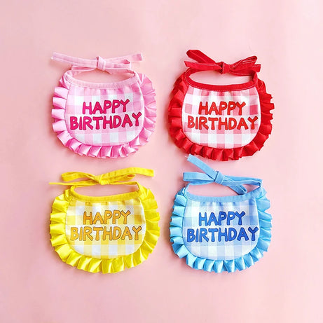 Pet Birthday Hat & Bib Set – Cute Costume for Cats & Dogs
