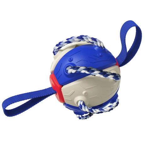 2-In-1 Dog Ball Frisbee with Rope