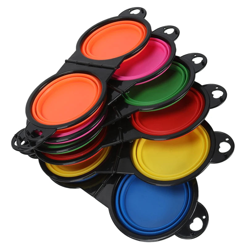 Collapsible Double Dog Bowl