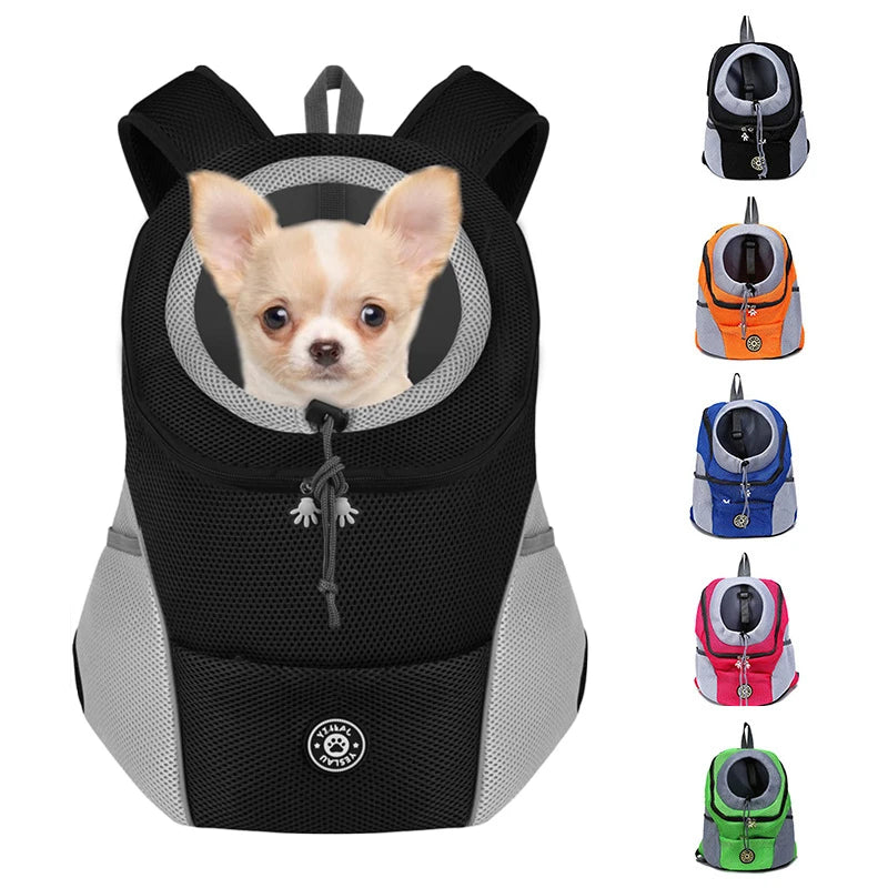 Portable Pet Backpack Double Shoulder Dog Carrier for Outdoor Travel
