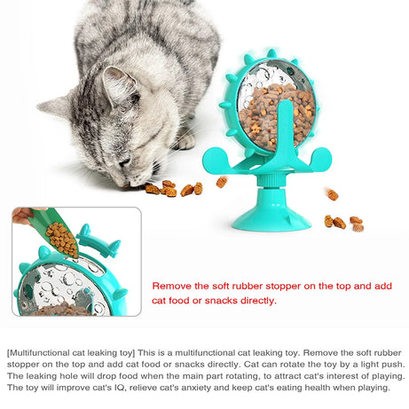 Interactive Pet Feeder Wheel – Slow Food Training Toy for Dogs & Cats