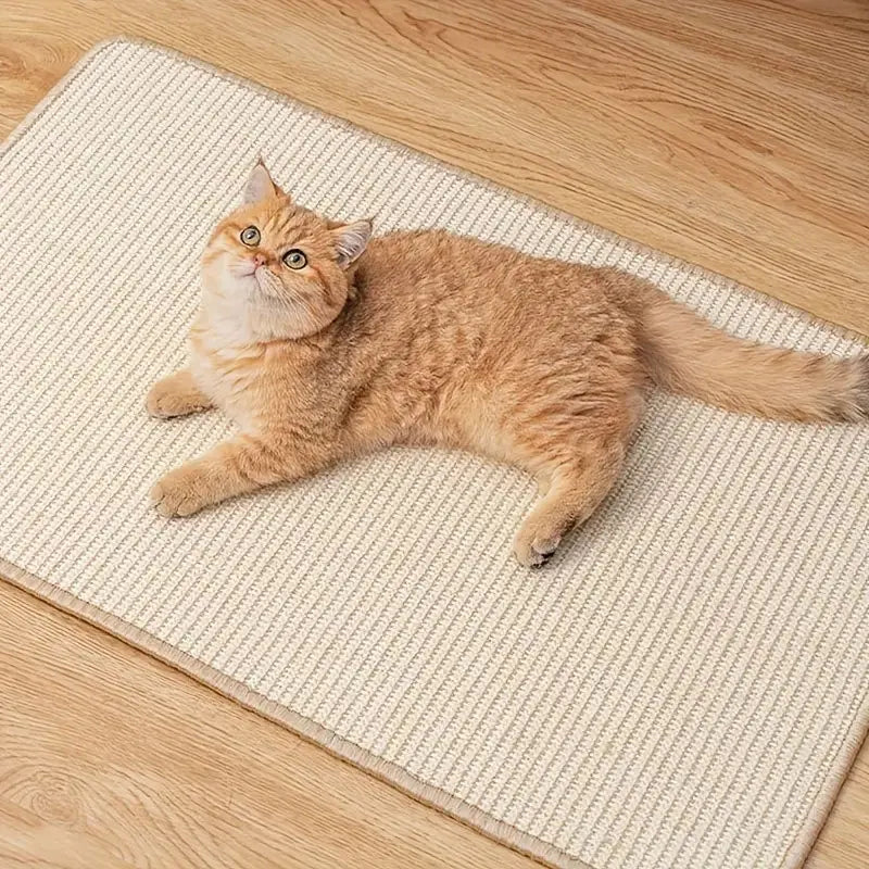 Natural Sisal Cat Scratcher Mat – Protects Floors & Furniture