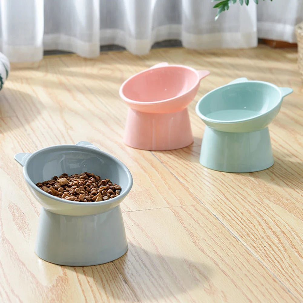 Elevated Tilted Cat Bowl – Anti-Vomit, Ergonomic Feeder