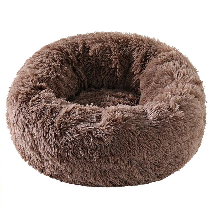 Winter Plush Pet Bed, Detachable & Washable, Cat/Dog Nest