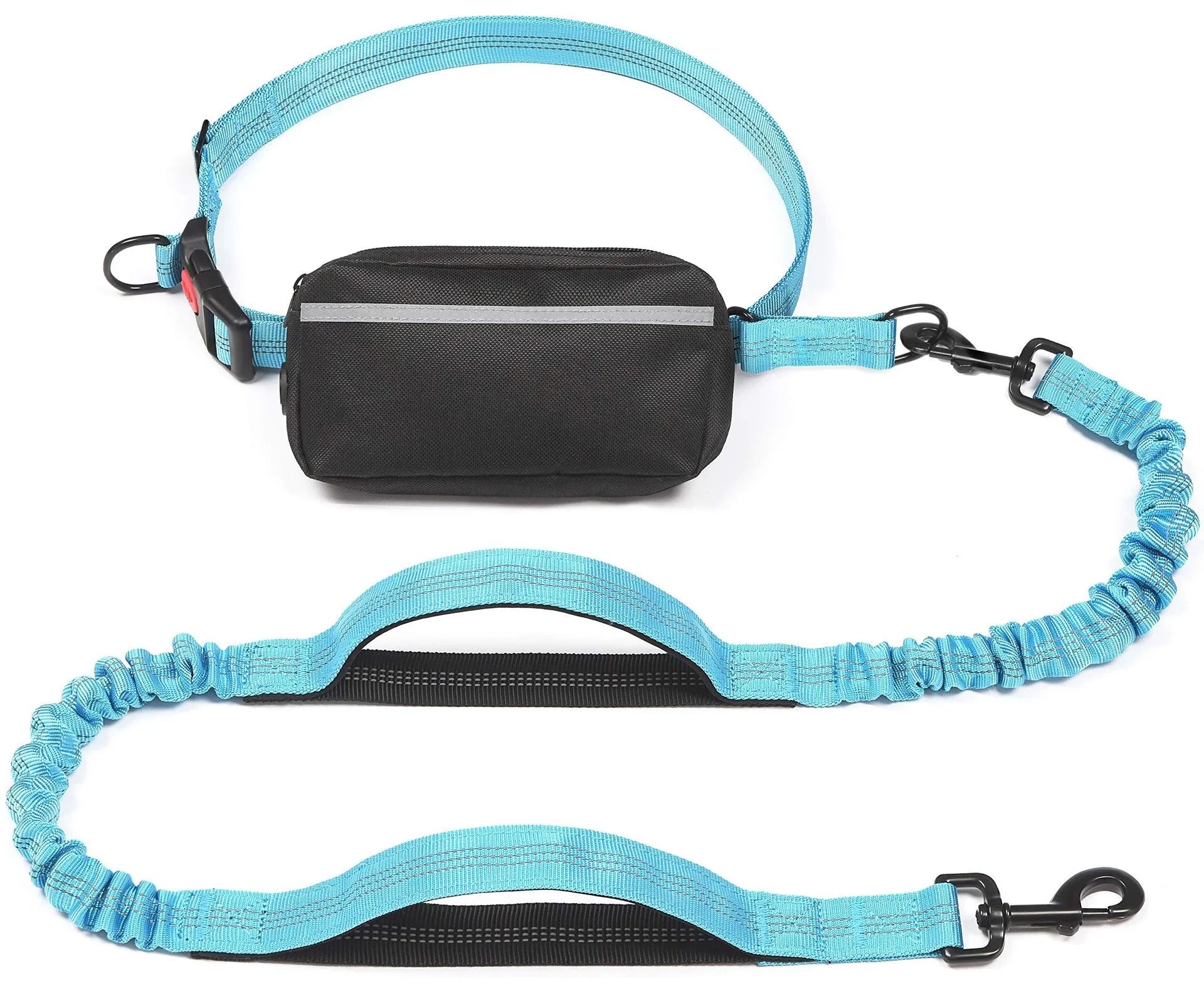 Hands-Free Retractable Leash with Pouch & Padded Handles