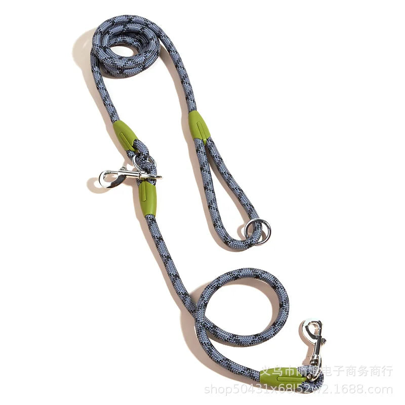 Reflective Nylon Dog Leash Hands-Free for Small Large Pets
