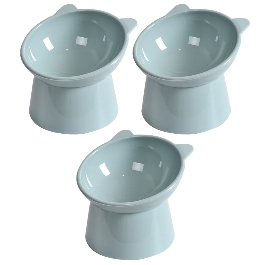 Elevated Tilted Cat Bowl – Anti-Vomit, Ergonomic Feeder