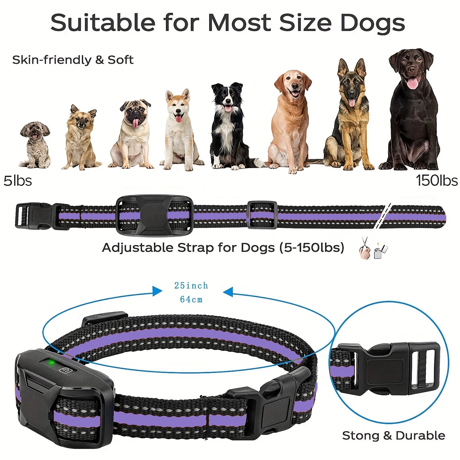 3300FT Electric Dog Training Collar - Remote Control & Waterproof