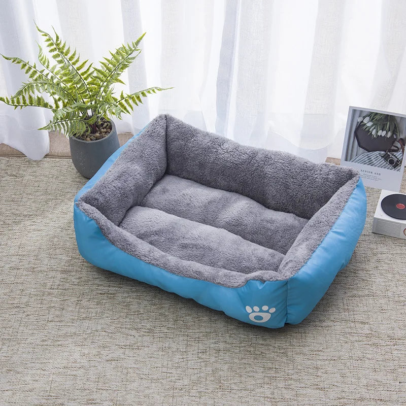 Colorful Square Winter Soft Warm Waterproof Dog/Cat Bed Mat