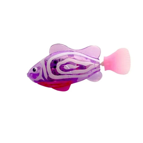 LED Robot Fish Cat Toy – Interactive, Glowing, Swims!