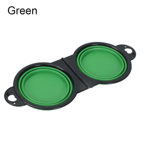 Collapsible Double Dog Bowl