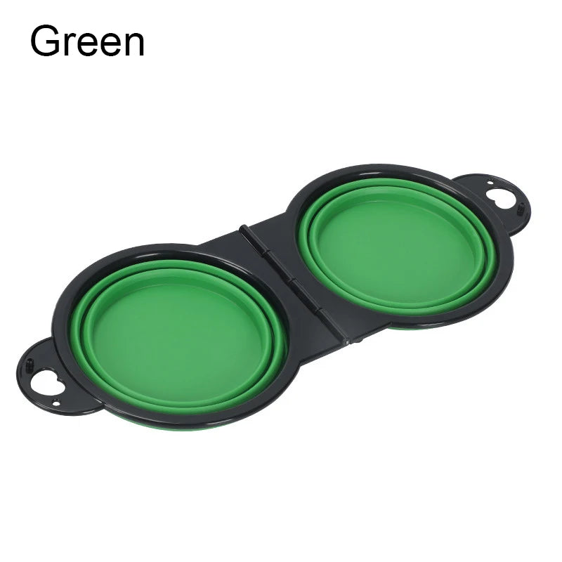 Collapsible Double Dog Bowl