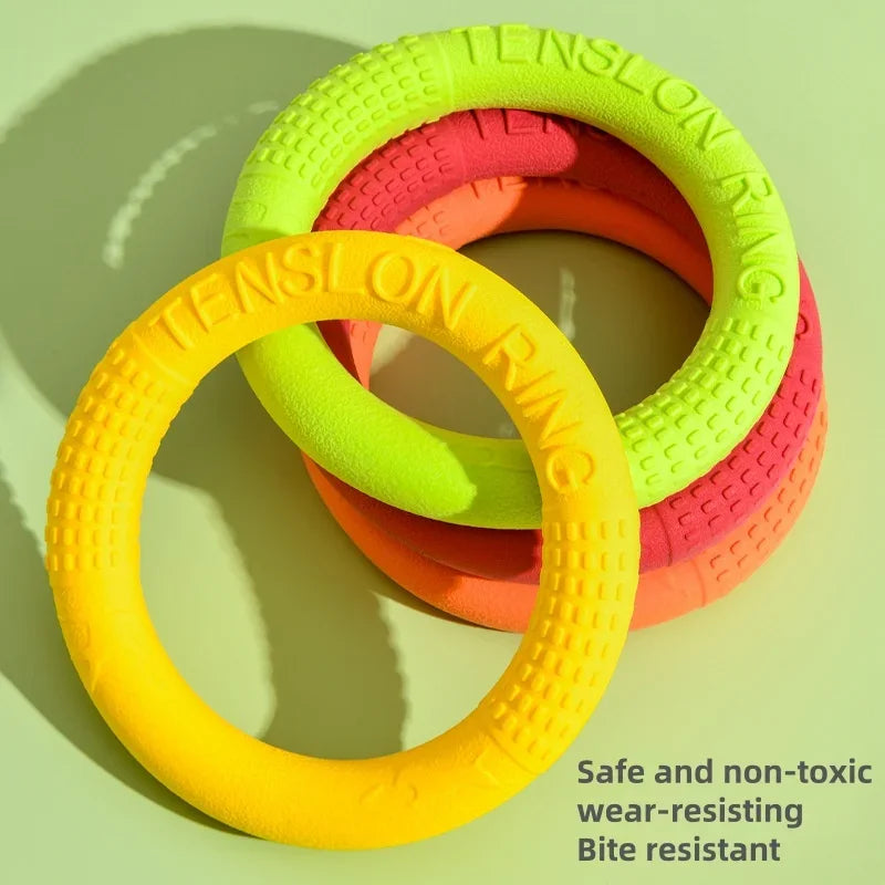 Large TPR Dog Toy Ring, Interactive, Durable Teeth Grinder