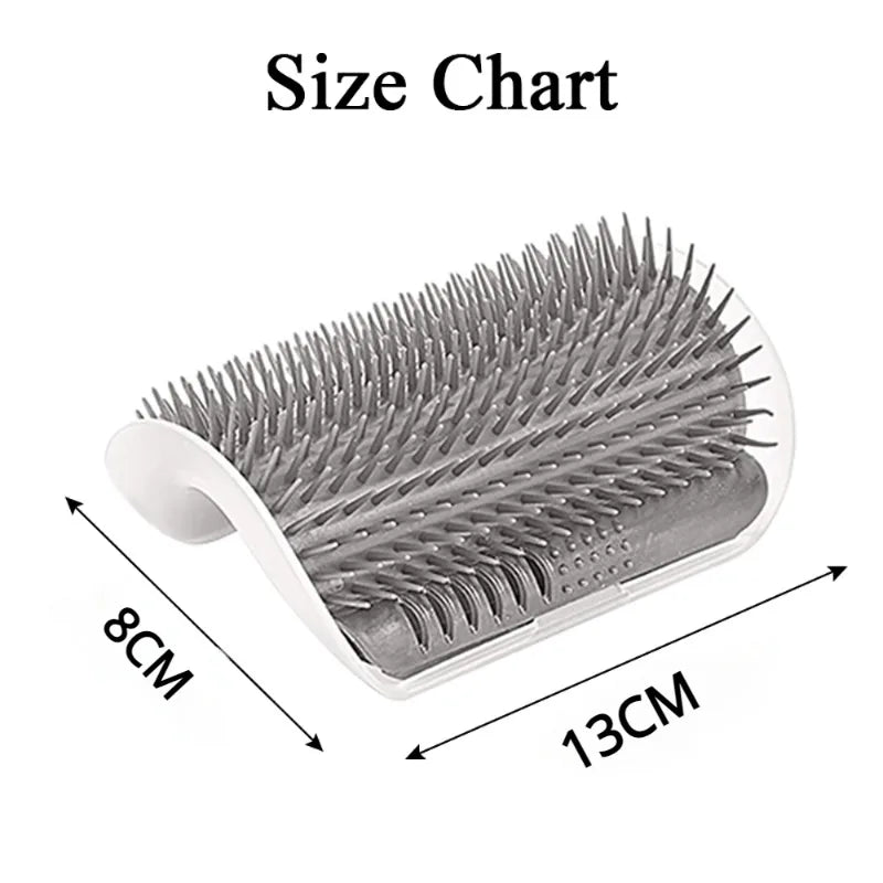 Cat Corner Scrubber & Massager – Scratching Brush Comb