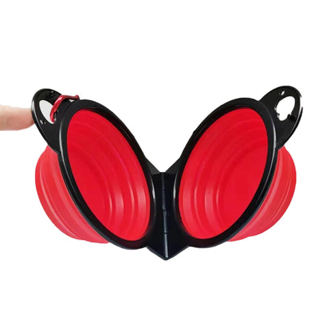 Collapsible Double Dog Bowl