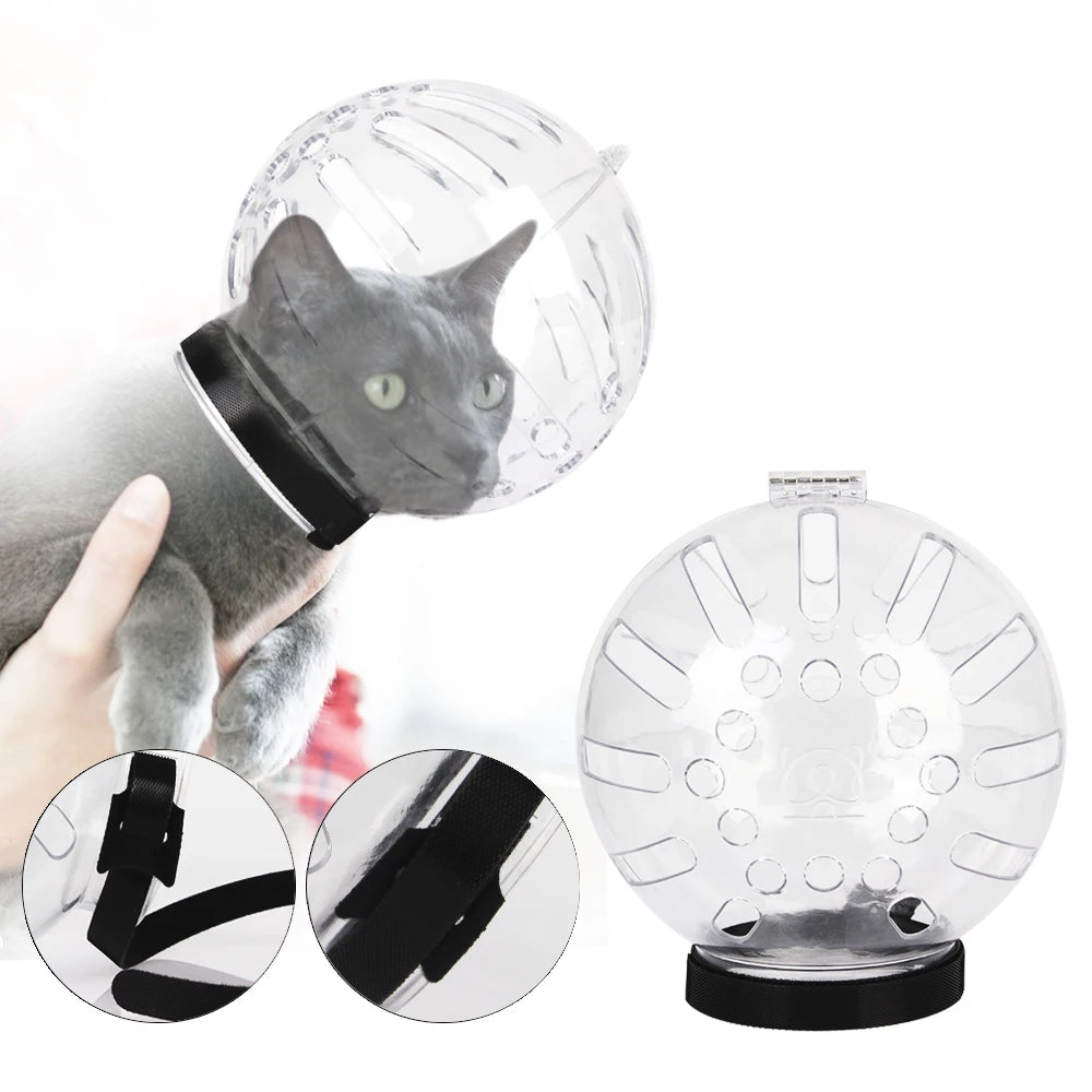 Cat Muzzle Anti-Bite Breathable Grooming Mask & Space Hood