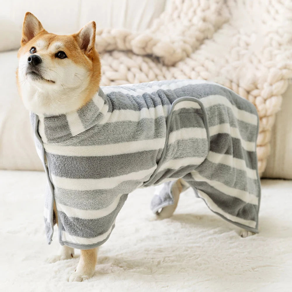 1PC Pet Bathrobe Quick-Dry Towel for Dogs & Cats, Absorbent