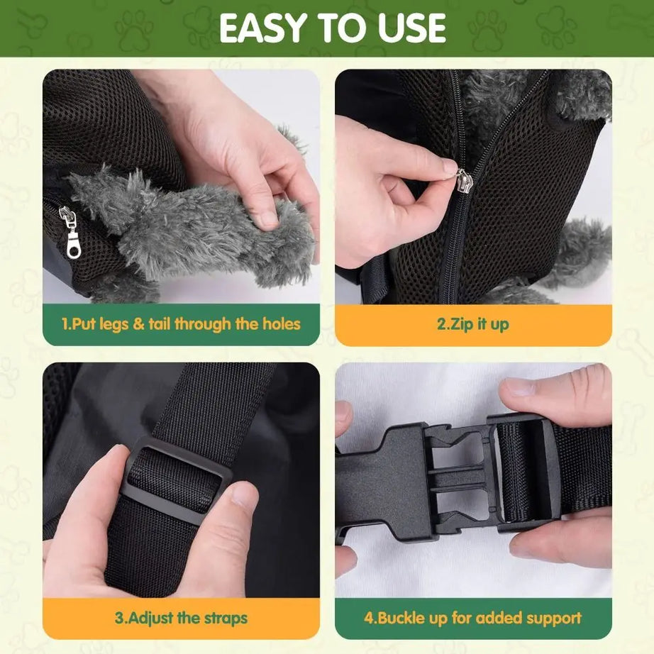 Adjustable Legs Out Pet Carrier Backpack for Small Dogs & Cats