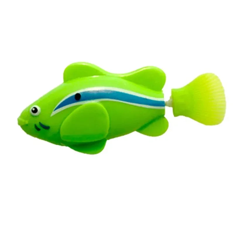 LED Robot Fish Cat Toy – Interactive, Glowing, Swims!