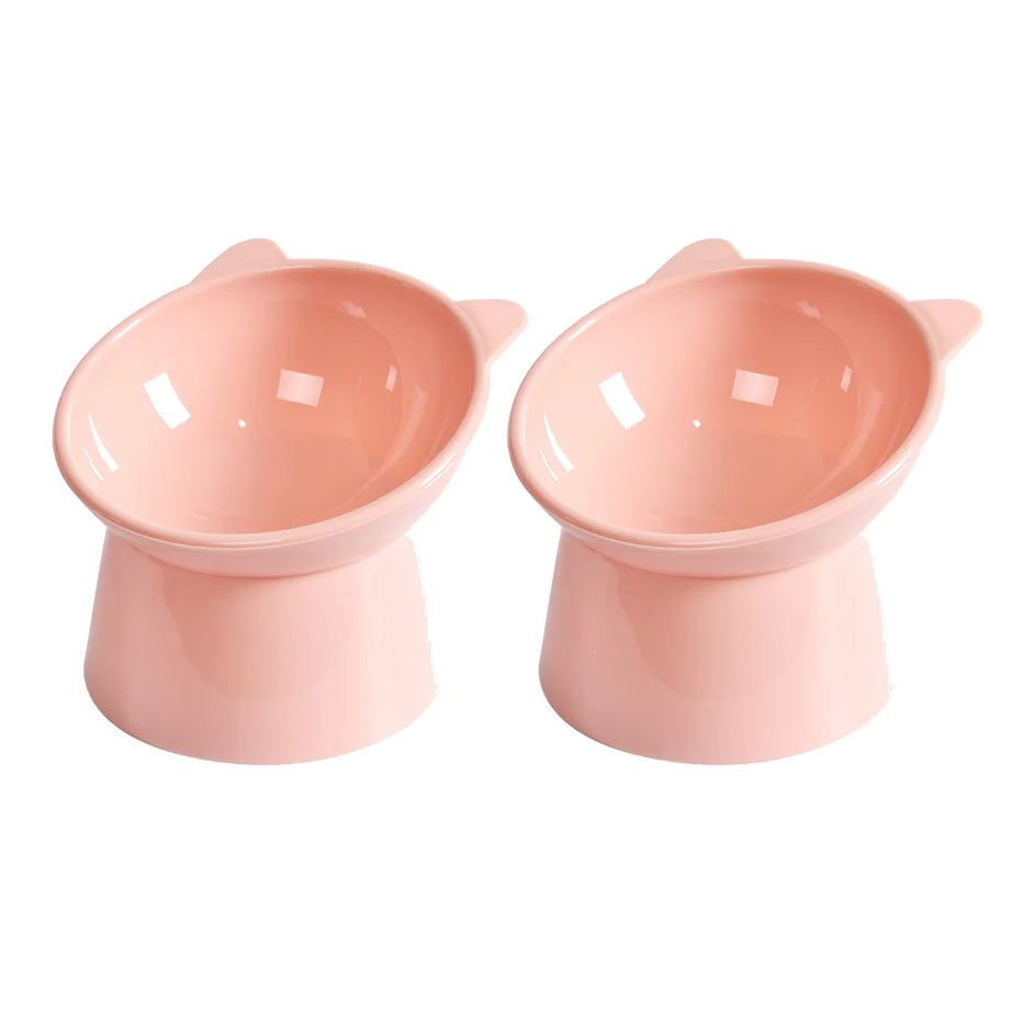 Elevated Tilted Cat Bowl – Anti-Vomit, Ergonomic Feeder